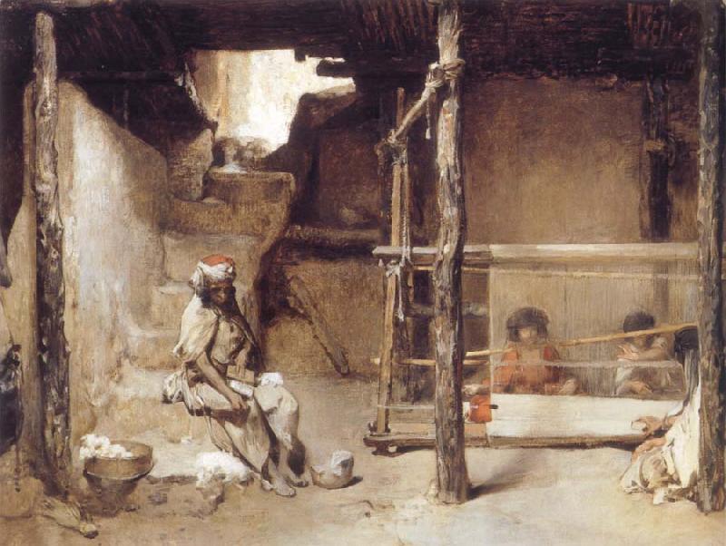 Gustave Guillaumet Weavers at Bou-Saada Germany oil painting art